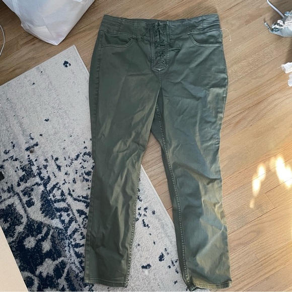 Free People Plus CRVY Lace Up Skinny Jeans - Picture 4 of 6